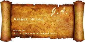 Juhász Ariel névjegykártya